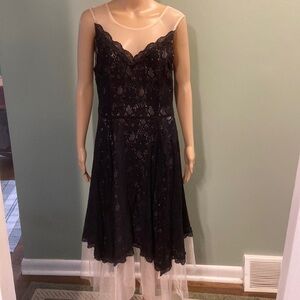 LC Lauren Conrad black lace dress size 16!